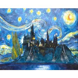 Schilderen op nummer volwassenen Van Gogh Sterrennacht Canvas | Nummer  painting