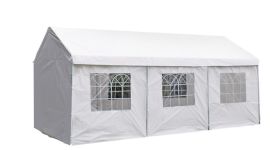 Partytent met zijwanden 3x6m PE 160 gr/m2 - wit