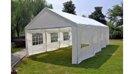 Partytent met zijwanden 4x8m - PE160 gr/m2