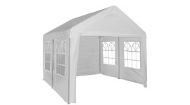 Partytent met zijwanden PE 160 gr/m2 4x4 meter wit