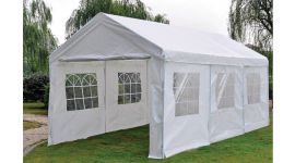 Partytent met zijwanden 3x6m - PE 160 gr/m2