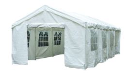 Partytent met zijwanden 4x8m PE 160 gr/m2 - wit