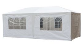 Partytent met zijwanden 3x6m PE 120 gr/m2 - wit