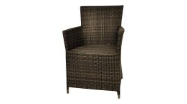 Tuinstoel wicker "Samos" bruin