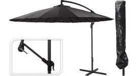 Parasol Shanghai antraciet  Ø300cm