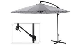 Parasol Shanghai Grijs rond Ø300cm