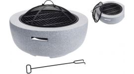 Vuurschaal solid met BBQ-rek - 60 cm