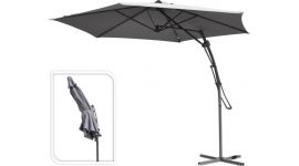 Hangparasol Belize Push Up Lichtgrijs Ø300 cm