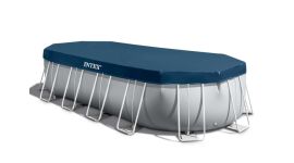 Intex zwembad afdekzeil – Oval Frame Pool 610 x 305 x 122cm