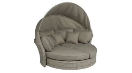 Lounge eiland & loungebed "Savanna" - Mix Nature Beige/Grijs - Pure Garden & Living