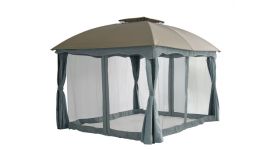 Barbados Tuinpaviljoen 3x3,65 Taupe/Grijs Pure Garden & Living