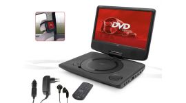 Draagbare DVD speler met 10" monitor en ingebouwde batterij