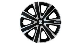 Sparco Palermo Zilver/Zwart - Wieldopset 15 inch