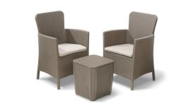Allibert Miami balkonset cappuccino - 2-persoons