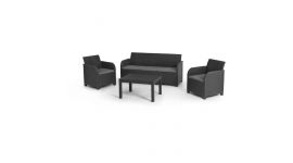 Keter Rosalie Stoel-Bank Loungeset - 5-persoons