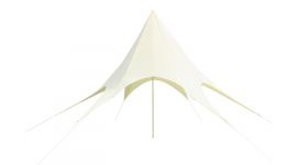 Prieel zeshoekige ster 3.5x4m