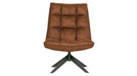 WOOOD Jouke Draaifauteuil Cognac