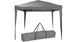 Easy-up partytent 3x3m PE 150 gr/m2 - grijs