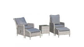 Kingset wicker "Mykonos" - grijs
