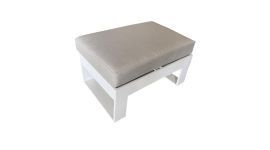 Hocker "Quatar" Wit - 75 x 50 x 31