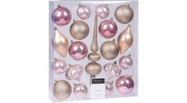 Kerstballen set 19 stuks "pretty"