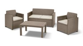 Allibert Merano loungeset cappuccino - 4-persoons