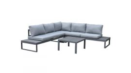 Hoek loungeset "Mekka" - aluminium