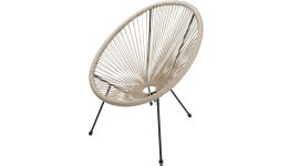 Loungestoel - Naturel - 94 x 71 x 84