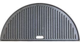 BASTE halfrond tweezijdig gietijzeren grillplaat voor 23,5 inch kamado