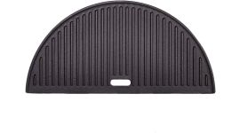 Kamado Joe Halfrond tweezijdig gietijzeren grillplaat voor Classic Joe
