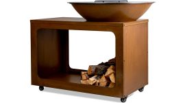 BASTE Island 80 vuurschaal bbq - Cortenstaal