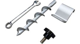 EXIT Scala voetbaldoel grondanker set - natuurgras