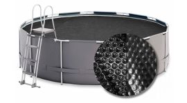 W'eau Premium solar cover rond - 500 cm (zeilmaat 494) - Zwart