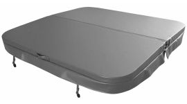 W'eau spacover 230 x 230 cm - Grijs - Radius 18 cm