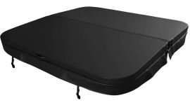 W'eau spacover 215 x 215 cm - Zwart - Radius 18 cm