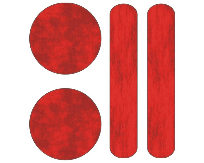 Reflecterende streepjes/bolletjes sticker