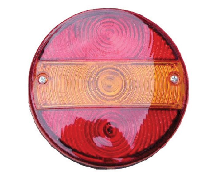 Achterlicht 150mm 3-functie rond