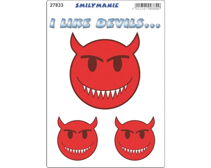 Smiley i like devils.. sticker