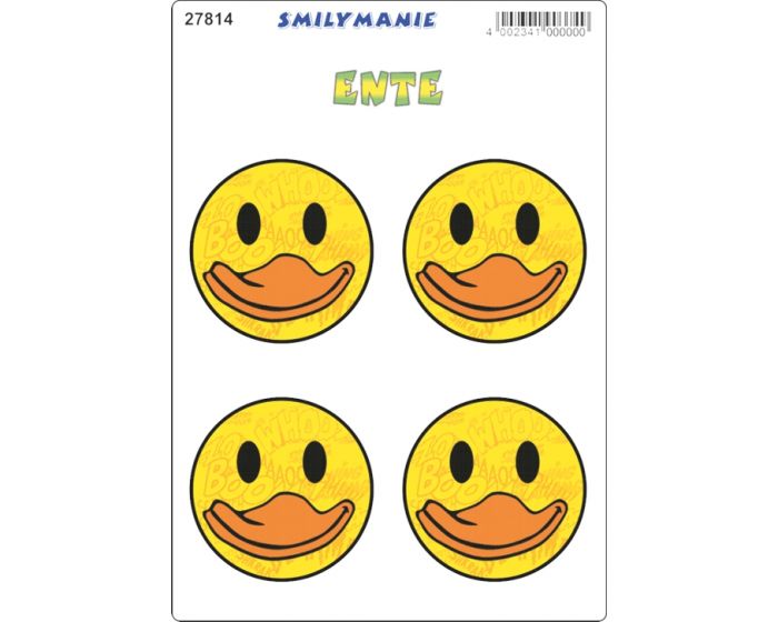 Smily duckface 4st sticker