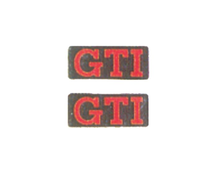 Gti embleemset rood sticker