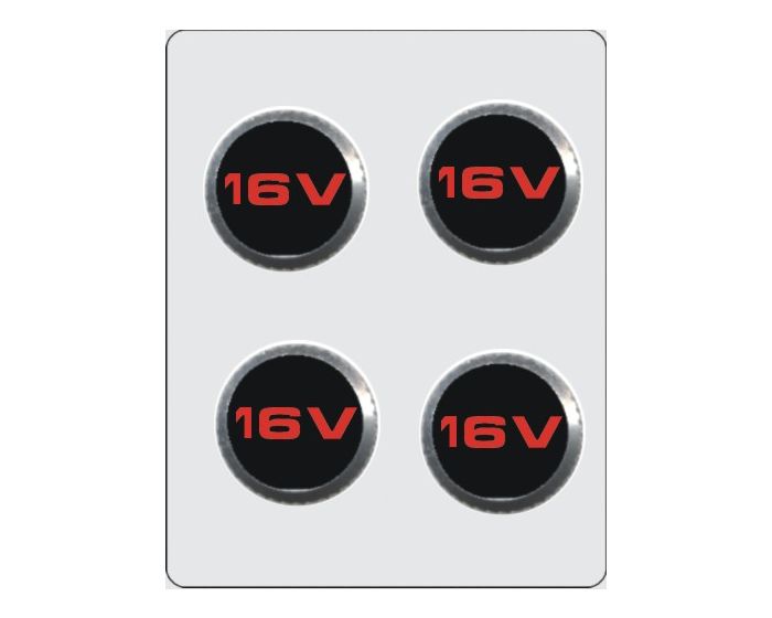 Ventiel kapjes 16v 4stuks