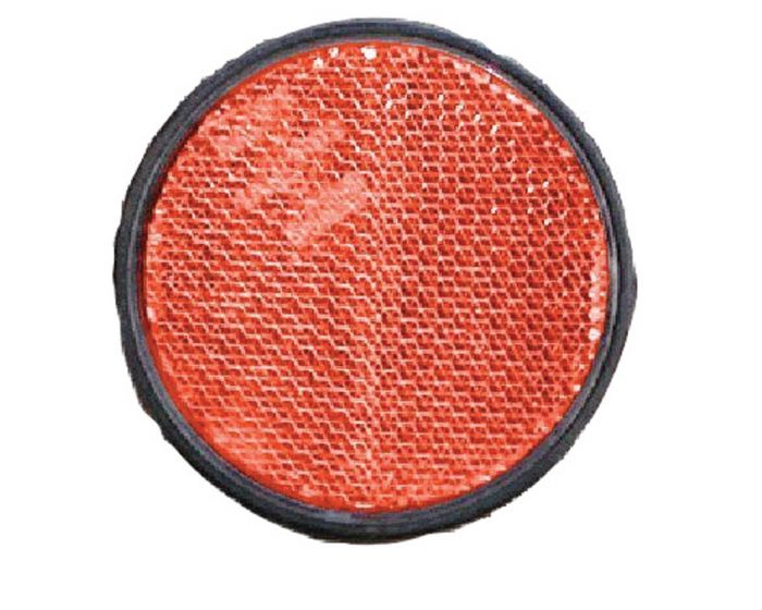 Reflector 60mm zelfklevend rood
