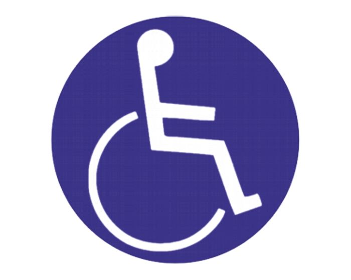 Rolstoel sticker
