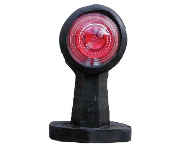 Breedtelicht recht 120mm rood/wit