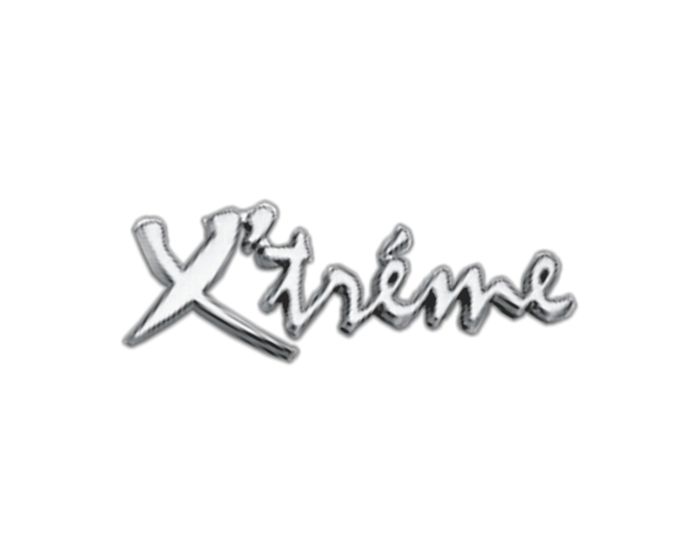 Xtreme 3D chroom sticker