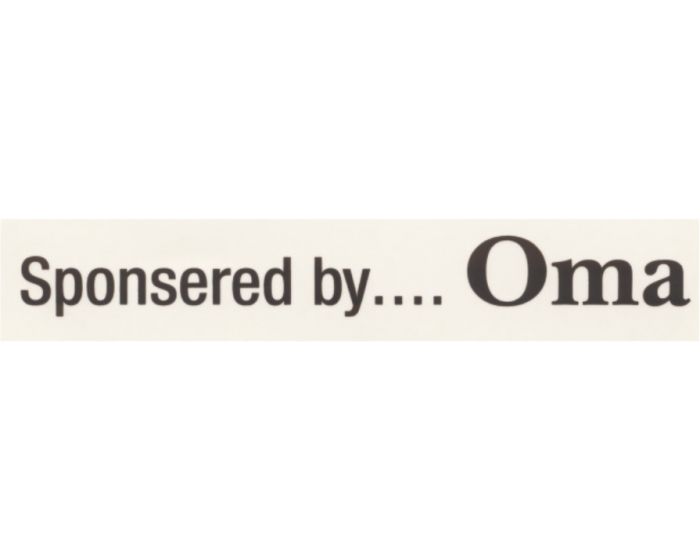 Sponsored by oma sticker