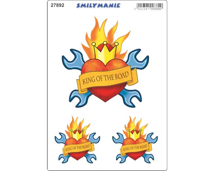 Smiley king of the road sticker