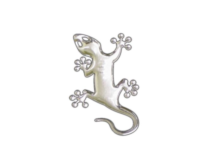 Gekko 3d chrome sticker