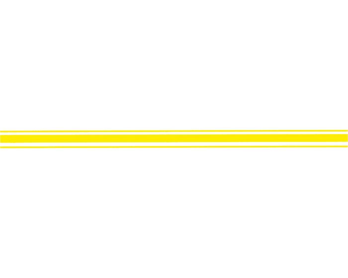Striping neon geel 30mm sticker