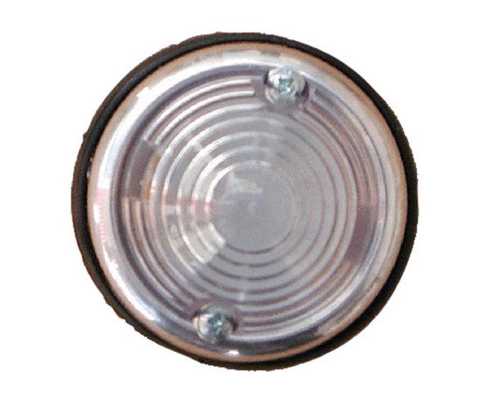 Breedtelicht wit 70mm chroom rond